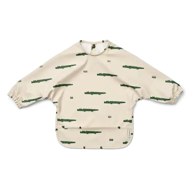 Liewood - Merle cape Bib panda sten grå stor hagesmæk, plastik trøje , forklæde, plastik forklæde,carlos  sandy
Liewood - Merle cape bib Carlos sandy