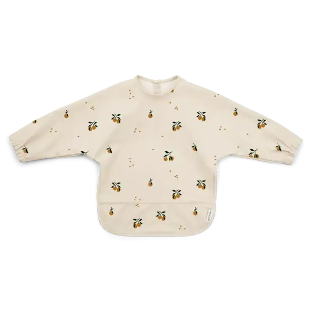 Liewood - Merle cape Bib panda sten grå stor hagesmæk, plastik trøje , forklæde, plastik forklæde, Peach sandy, Liewood - Merle cape bib Peach sandy