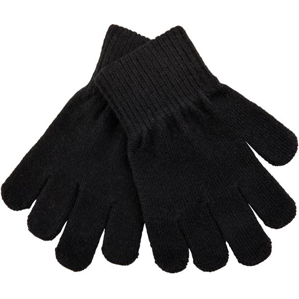 Fingervanter, vanter, uldvanter, pigevanter, drengevanter, børnehavevanter, fingrevanter, lammeuld. Magic Gloves, knit, blackMikk-Line - Strik handsker med uld  - Antrazite
