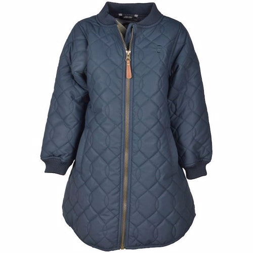 Termosæt, termojakke, , overgangstøj, overtøj, nørgaard, udendørsjakke, Thermo Set, Thermo, Termo, efterårstøj,  Mikk-Line, Mikkline Mikk-Line Duvet Termo jakke, blue Nights, mads, pige termo jakke,