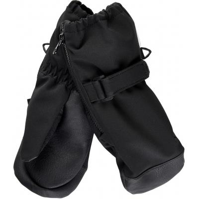 Thinsulate, vanter, vintervanter, børnevanter, varmevanter, drengevanter, MikkLine vinter handsker softshell - Black