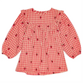 Floess - Molly LS o-n Dress - Berry Gingham