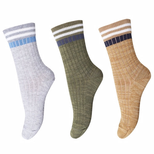 ankelstrømper, strømper, strømpebukser, pigestrømper, sokker, babysokker, ankelsokker, pigesokker, grå, grøn, blå, striber, drengesokker, drengestrømper, sporty,