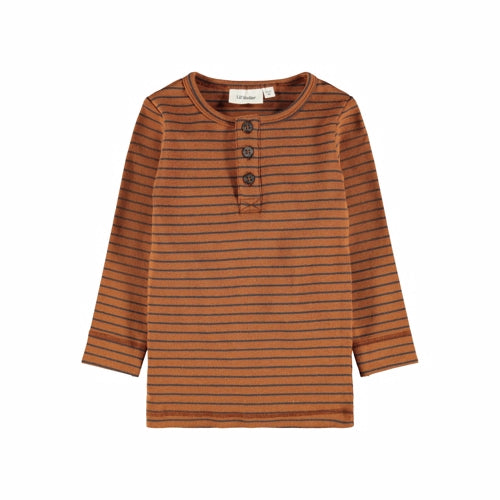 Lil' Atelier - BABY | Geo LS Top // Glazed Ginger+Raven