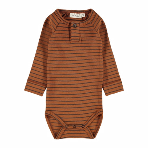 Lil' Atelier - BABY | Geo LS Slim Body // Glazed Ginger+Raven