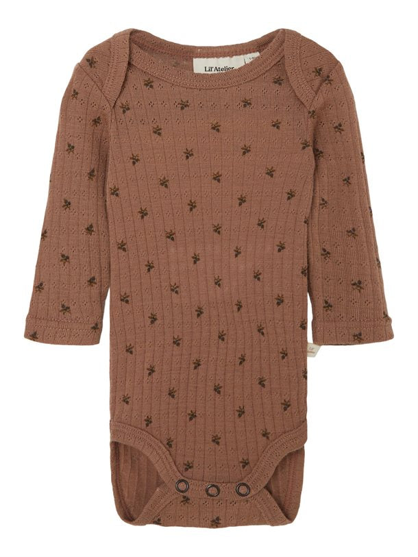 Lil Atelier Body , økologisk bomuld lil atelier,100% Wool,Sinopia Fresco