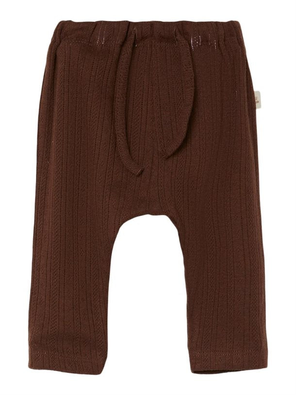 Lil Atelier - Nbfrachel Loose Pant Wi Hea Lil - Rocky Road