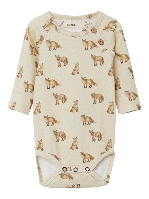 Lil' Atelier - Geo Slim Body - Fog, Bomuld, Lyocell TENCEL™