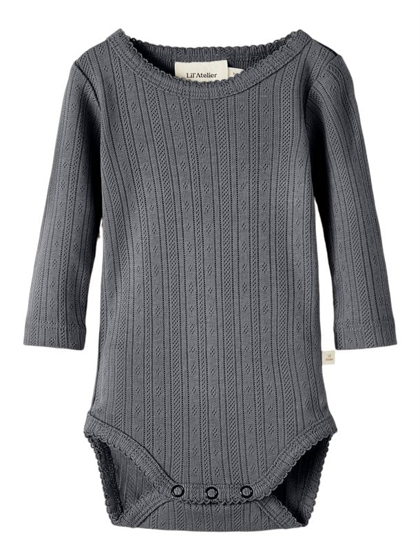 Lil Atelier Rachel body - Quiet Shade, økologisk bomuld lil atelier