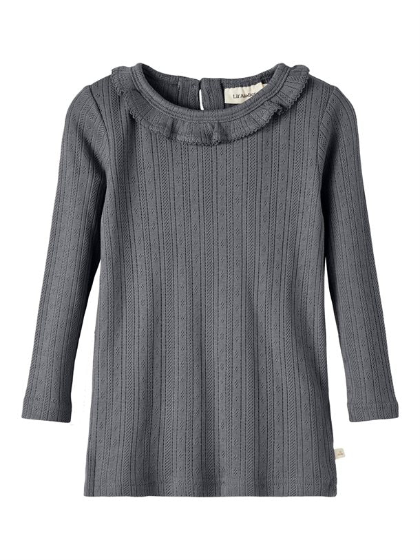 Lil Atelier T-shirt - Quiet Shade, økologisk bomuld lil atelier trøje, bluse, t-shirt