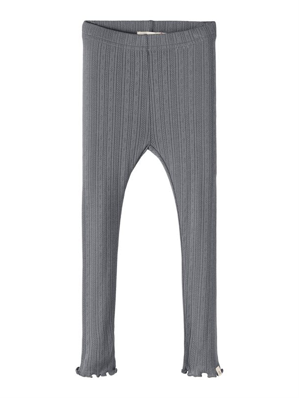 Lil Atelier Rachel leggings - Quiet Shade, økologisk bomuld lil atelier