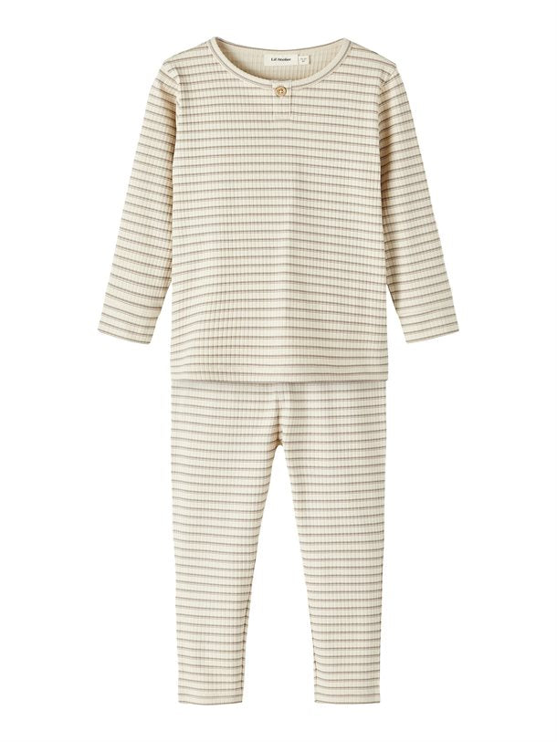 lil ateliernattøj nat sæt, nat kjole med lange ærmer, lange ærmer,