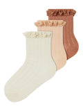 Lil' Atelier Dolie 3 pack strømper // Frappe