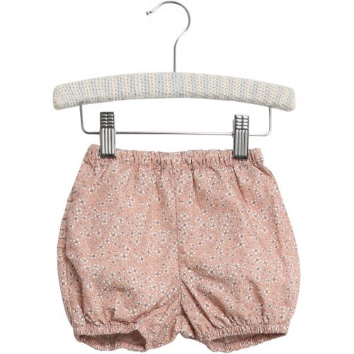shorts pige, shorts print pige, wheat shorts lyserød, shorts lyserød pige, lyserøde shorts, wheat shorts, Wheat - Nappy Pants Pleats // Rosa