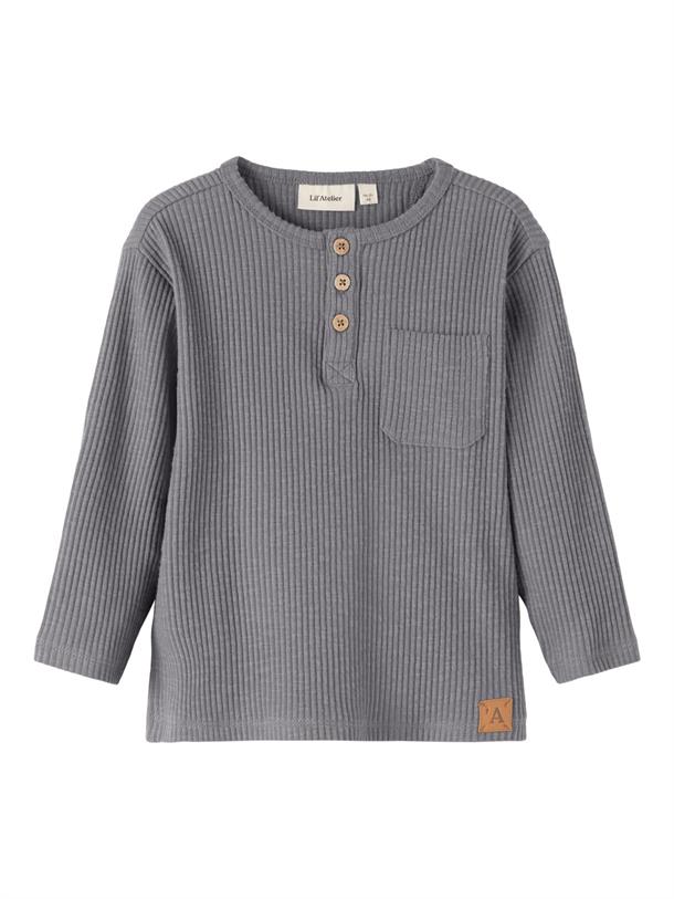 Lil' Atelier - Nmmrajo LS Loose Top Wi Lil - Silver Filigree