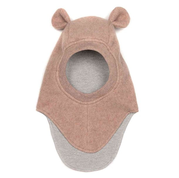 Huttelihut - TEDDY Elefanthue i uld fleece - Caramel, Huttelithut, elefanthue, hue med ører,  hue, Huttelihut hue, hue med bjørneører, uld fleece hue, Ash Rose