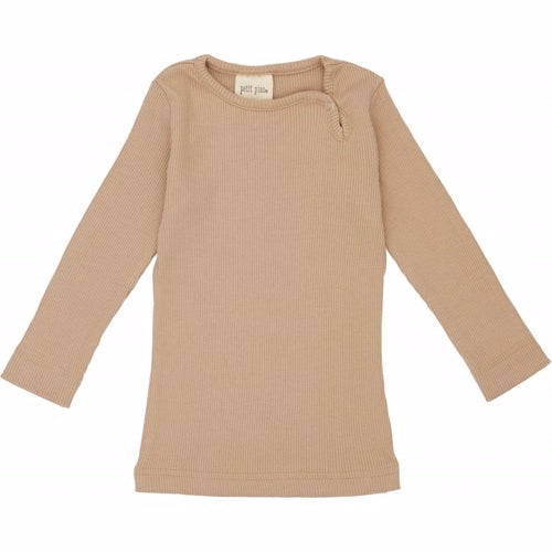 Petit Piao - T-shirt LS Modal // Beige
