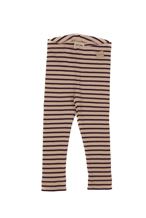 leggings legging petit piao,Modal Striped , Mysterioso, Tapioka