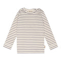 t-shirt bluse langærmet petit piao, Dusty Lavender/Offwhite