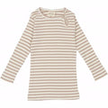 Petit Piao - T-shirt LS Modal // Beige Striped
