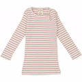 petit piao, modal, t-shirt, rose, lyserød, bluse, pp20-1-21, Petit Piao - modal striped LS T-shirt rose
