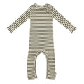 petit piao jumpsuit heldragt natdragt babydragt,Modal ,Striped , Ivy Green,Tapioka