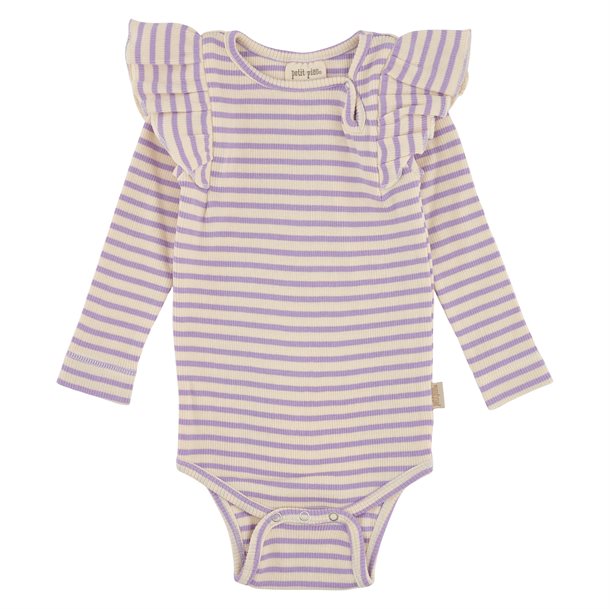 body bodystocking petit piao flæser striber lavender