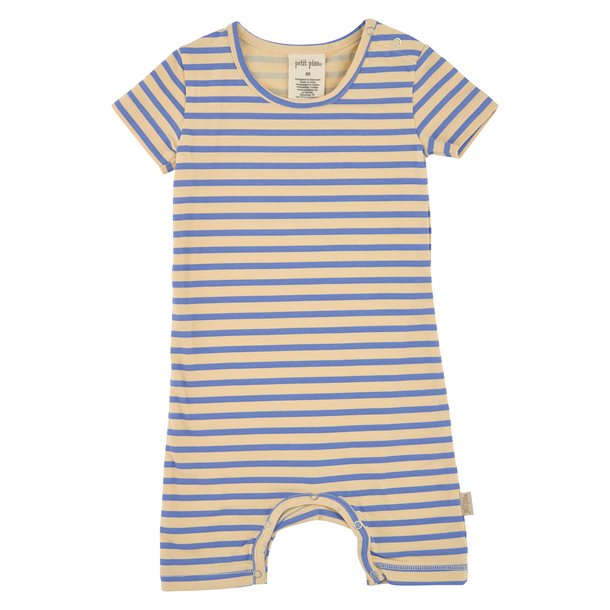 Petit Piao - body ls printed, body, bodystocking, sparkedragt, baby, babytøj jumpsuit