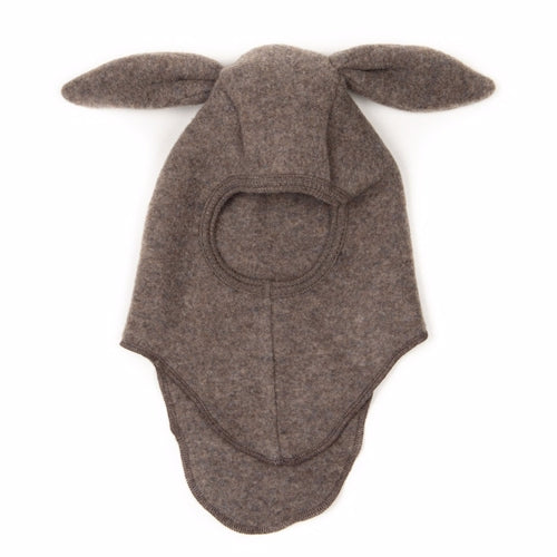 Huttelithut, elefanthue, hue, drengehue, hue med ører, balaclava, hh20-1-7, huttelihut plys elefanthue m/ører terracotta, pigehue, brun, beige, beige melange, kaninører, bunbun, huttelihut teddy elefanthue fleece ører nougat, fleecehue, fleece, brun, lyserød