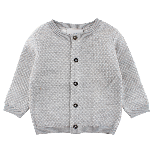 Fixoni strik cardigan, lysgrå