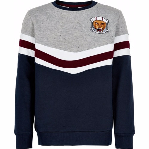 The New - Richard Sweatshirt // Navy Blazer, sweat, sweatshirt, bluse, trøje, pullover, langærmet, rundhals,