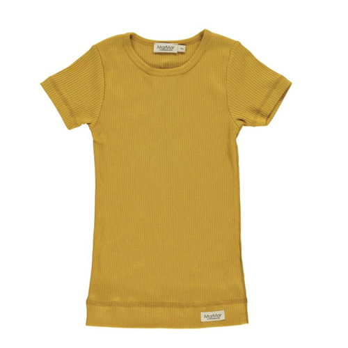 MarMar Plain Tee SS, Modal, Golden201-100-26-0209, t-shirt, tee, bluse, modalbluse, drengebluse, drenget-shirt