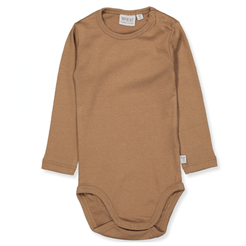 Wheat - body rib // caramel, body, bodystocking, sparkedragt, babytøj, dreng, nyfødt, pige