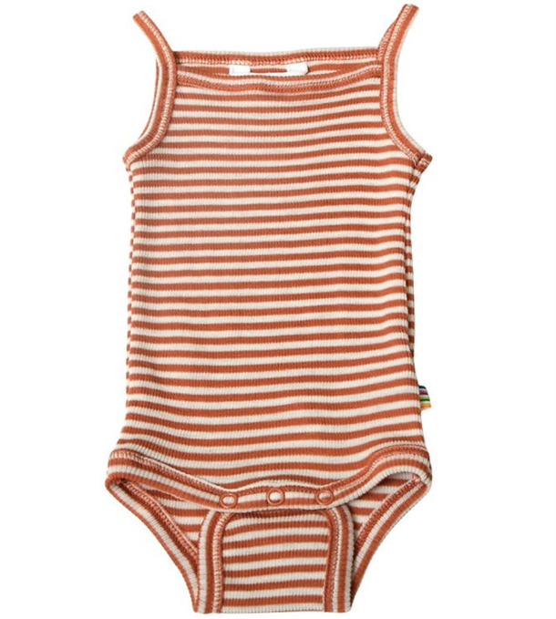 Joha - Body i uld & Silke//striber Rød