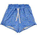 Soft Gallery, shorts, bloomers, blomsterprint, print af blomster, flowershell, pige, blå, cera, cera shorts.