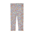 Leggings, bukser, Paula leggings, Paula, soft gallery leggings, print, blomster print, pige, Popbloom, grøn, lilla, orange, blomster, lilla blomster, orange blomster.