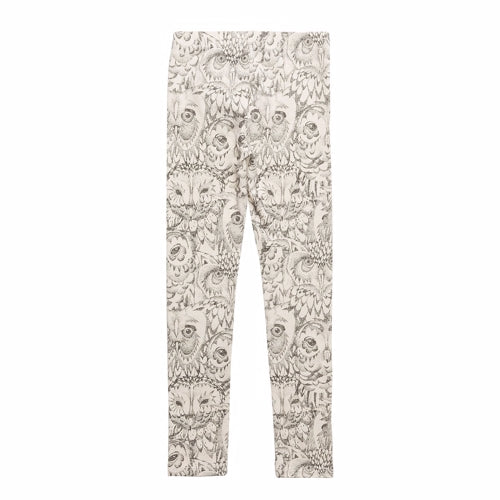 Soft Gallery - Junior Leggings // Owl Cream