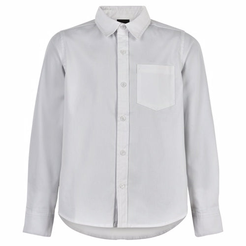 The New - Shiver LS Shirt // Bright White, skjorte, shirt, drengeskjorte