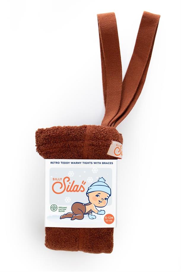 Silly Silas Strømpebukser med seler Love red