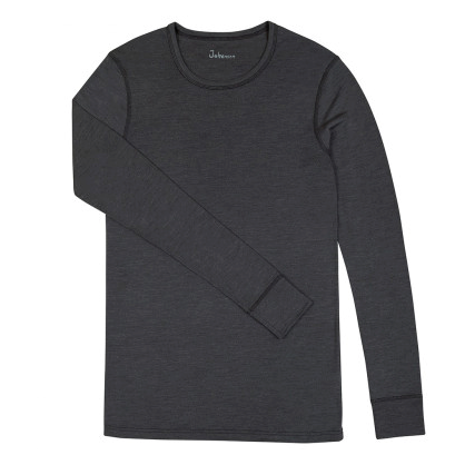joha uld/silke sort uld-silke bluse joha herrebluse, ski undertøj