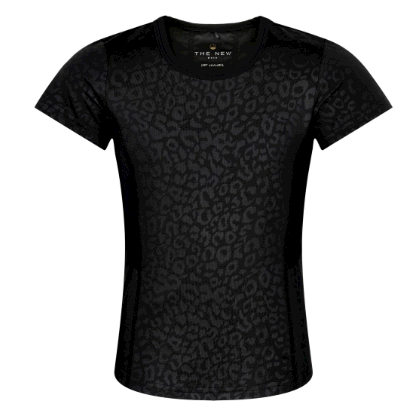 The New, gym, sport, sports t-shirt, running, løbeblue, pige, aktive børn, leo, leopard print, gymnastik tøj