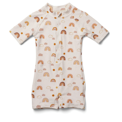 marmar swinnie, feathers, badetøj, badedragt, bade, swim, swimsuit, pigebadetøj, lyserød, blå, lifesaver, drenge badetøj, dreng, Liewood Max Swim Jumpsuit Mustard/white