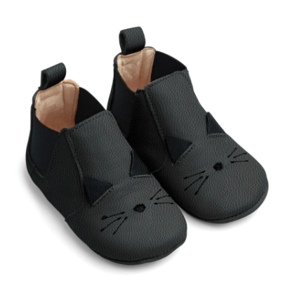 Liewood Edith Lædersutsko Cat Black