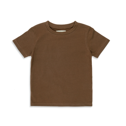 Studio Feder // Pyjamas child - FLORAL BLUE, pyjamas, nattøj, natsæt, pyjamassæt, sovetid, sengetid, gave, økologi, SF-G8618B, Studio Feder // T-shirt Mocha