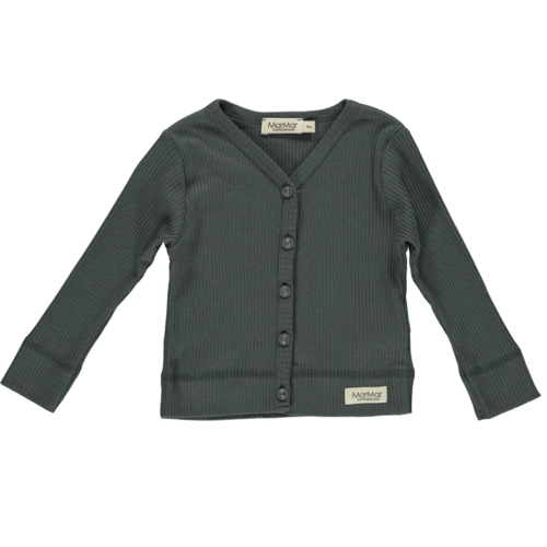 marmar - plain tee ls modal // desert red, t-shirt, bluse, langærmet, overdel, top, trøje, MarMar - Cardigan LS Modal // Forrest shadow