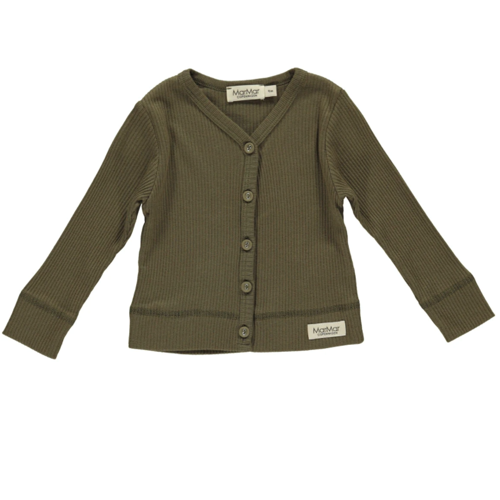 marmar - plain tee ls modal // desert red, t-shirt, bluse, langærmet, overdel, top, trøje, MarMar - Cardigan LS Modal // Forrest shadow