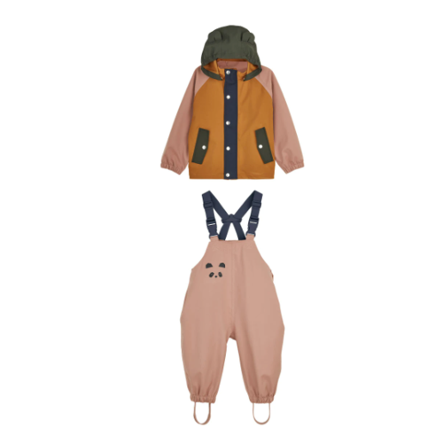 Liewood - Dakota Rainwear // Dark Rose Multi Mix