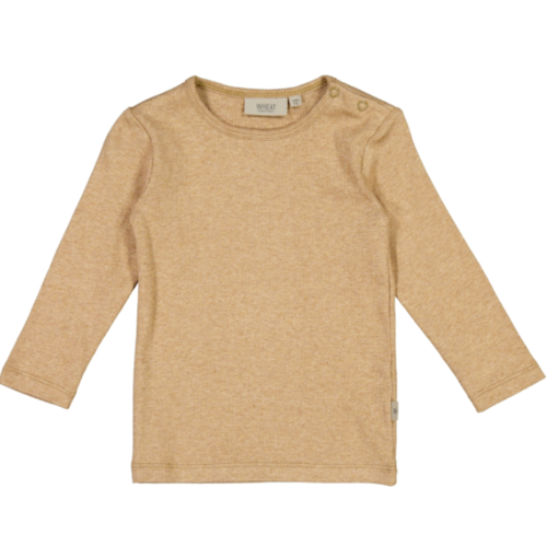 t-shirt, bluse, langærmet bluse, basisbluse, pigebluse, flæse, rib,