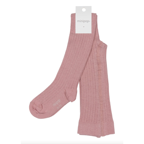 ankelstrømper, strømper, strømpebukser, pigestrømper, sokker, babysokker, ankelsokker, pigesokker, grå, grøn, blå, striber, drengesokker, drengestrømper, sporty, MiniPop - Bamboo Tights // Light Pink