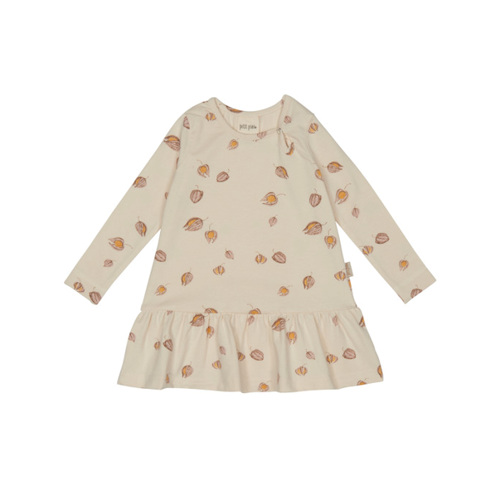 Petit Piao - kjole ls printed, body, bodystocking, sparkedragt, baby, babytøj